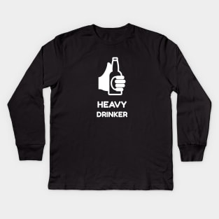 Heavy Drinker Kids Long Sleeve T-Shirt